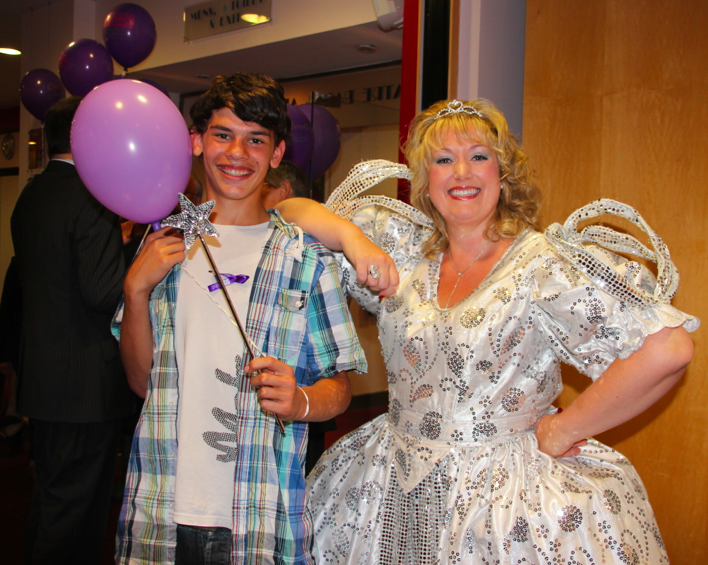 Robby Grigg and his Fairy Godmother.