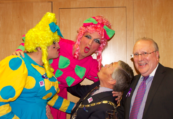 The ugly\'s have a bit of harmless fun with The Mayor and our founder Cllr John May.