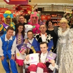Cast and crew at Sainsbury's